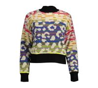 Leopard Print Mock Neck Jumper L
