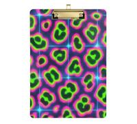 Leopard Print Neon Wallpaper Waterproof Transparent Basketball Coach Legal Women Size 9x12