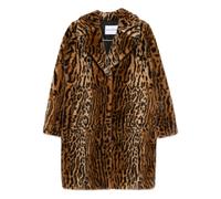 Leopard Motif Ecofur Brown Coat Woman - female - STAND STUDIO - Single-Breasted Coats - Brown - S - Coats S