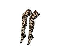 Leopard Print Over The Knee Socks