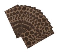 Leopard Print Paper Gift Bags 50pcs Holiday Candy Storage Bags | Delicate Pattern, Simple Design, Party and Holiday Use, Easy to Carry and Not Easy to Tear