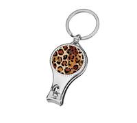 Leopard Print Pattern Brown Black Nail Clippers Toenail Clipper Cutters Professional Nail Trimmer Nail Cuticle Cutter for Women Men