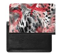 Leopard Print Pattern Passport Cover Family Printed Leather Passport Holder Minimalist Front Pocket Slim Travel Wallet Cover Case Lightweight Credit Card Holder for Women Men