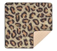 Leopard Print Pattern Soft Foam Baby Playmat for Floor 1-Piecing Baby Kick Crawling Mat for Babies Infants Toddlers, 50'' x 50''