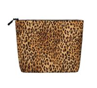 Leopard Print Patterned Single Layer Cosmetic Bag, Travel Toiletry Bag, Suitable for Business Trips and Daily use.