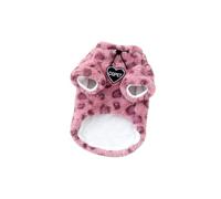 Leopard Print Pet Sweater, Thick Fleece Cat Coat Warm Warm Warm Winter
