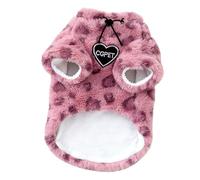 Leopard Print Pet Sweater, Thick Fleece Cat Coat Warm Warm Warm Winter