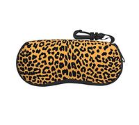 Leopard Print Portable Zipper Eyeglasses Case, Sunglasses Case Box Protector For Men & Women Or Children
