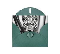 Leopard print Print Blank Cards and Envelopes 5" x 6" for Wedding Birthday Invitations and All Occasions