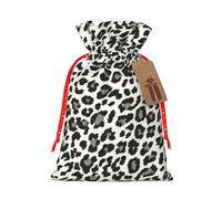Leopard Print Print Drawstring Bags Burlap Gifts Bag With Drawstring Gift Bags For Wedding/Party/Festival/Storage