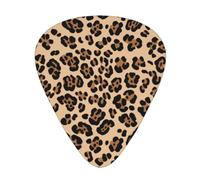 Leopard Print Print Guitar Picks 12-Pack - Assorted Thickness Picks (0.46 mm, 0.71 mm, 0.96 mm) with Storage Box & Assorted Unique Design for Acoustic, Electric, Bass, and Ukulele Players
