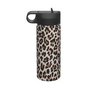 Leopard Print Print Printing The Print 18 Oz Stainless Steel Sports Insulated Kettle with Lid for Adult Men Women