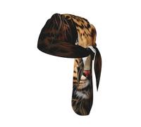 Leopard Print Print Skull Headwrap Under Helmet Cycling Cap Lightweight Quick Dry Adult Gift One Size