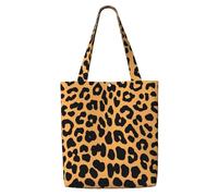 Leopard Print Printed,Reusable Grocery Bags Shopping Tote Bags Large Capacity Canvas Shoulder bag