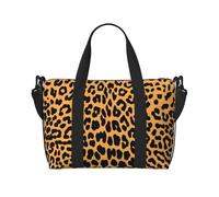 Leopard Print Printed Travel Duffel Bag Foldable Gym Duffel Bag Suitable for Travel Work Gym etc