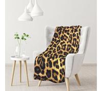 Leopard Print Printed Ultra Soft Microfiber Warm And Fluffy Blanket, Warm And Comfortable