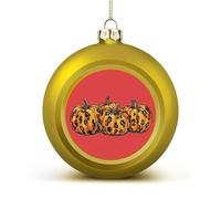 Leopard Print Pumpkins Christmas Balls for Tree Decoration PC Baubles Hanging Ornaments Festive Decor 4PCS