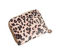 Leopard Print Purse for Women PU Leather Small Clutch Wallet Coin Zipper Purse Card Holder Wallets