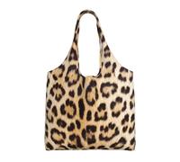 Leopard Print,Reusable Tote Bags Grocery Bags Large Capacity Canvas Shopping Shoulder bag