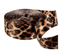 Leopard Print Ribbon 10m x 2.5cm - Leopard Print Decorations for Gift Wrapping Party DIY, Polyester Ribbon for Bows Headbands Accessories