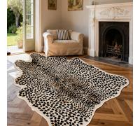 Leopard Print Rug, Cheetah Rugs 5.2x6.8ft Large Faux Cowhide Hide Skin Rug Animal Cheetah Printed Area Rug Carpet for Bedroom Livingroom Home Office