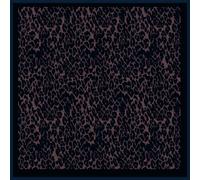 Leopard Print Scarf with Black & Blue Spots - 120cm * 120cm Artemis Muse Black One Size