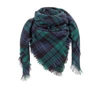 Leopard Print Scarf Women Warm for Women Plaid Triangle Scarf for Women, Green, A