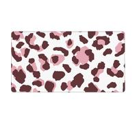 Leopard Print Seamless Pink Animals African,Mouse Pad Large Desk Pad Computer Keyboard Mouse Mat with Non Slip Rubber Base 40 x 70 cm