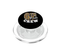 Leopard Print Sixth Grade Teacher 6th Grade Crew PopSockets PopGrip for MagSafe
