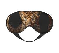 Leopard Print Sleep Mask Perfect Light Blocking Sleeping Mask for Travel Yoga Nap, Fully Adjustable Strap
