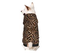 Leopard Print Small Dog Hoodie Cute Printed Pet Sweater with Hood for Small Breed Dogs, Lightweight Comfortable