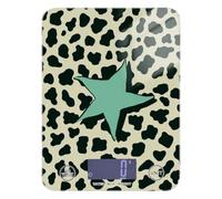 Leopard Print Star LightGreen Easy Clean mini Scale for Food 11lb/0.18oz, 5kg/5g Digital Cooking Scale with 4 Unit for Baking Keto Weight Loss báscula para pesar alimentos