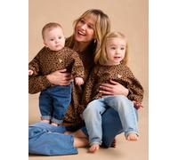 Leopard Print Sweatshirt For Women, Capsule Collection For Mothers & Daughters ENVIE DE FRAISE beige