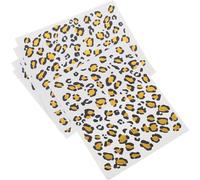 Leopard Print Temporary Tattoos 6pcs Water Transfer Stickers Portable Fake Body Tattoos Decals for Women Festival Party Face and Nail Art, Decor transfers: for halloween costumes, Punk party, Photo...