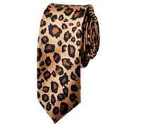 Leopard Print Tie Unisex Necktie Skinny Ties for Business Wedding 2 Inch | Animal Print, Modern and Elegant, Skinny, for Wedding Party Business