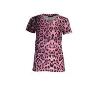 Leopard Print TShirt CA26797- Pink T-Shirts Cavalli Class Pink XS