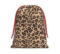 Leopard Print Ultra Soft Velvet Gift Bag, Comfortable To The Touch, Reusable