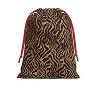 Leopard Print Ultra Soft Velvet Gift Bag, Stylish Design, Preferred For Holidays