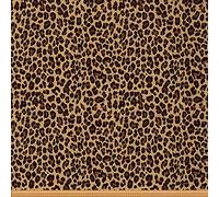 Leopard Print Upholstery Fabric for Chairs Cheetah Wild Animal Printed Fabric by The Yard Animal Print Safari Decorative Fabric for Upholstery and Home DIY Projects 1 Yard (L92*W150cm) Brown Yellow