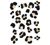 Leopard Print Wall Stickers, Bedroom Wall Stickers, Fun Wall Stickers, Animal Print Wall Stickers (80 Spots (A4 x 4))