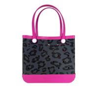 Leopard Print Waterproof Beach Tote Bag, Large Eva Portable Handheld Storage Basket, Multi-purpose Washable Carry Bag For Shopping Picnic Pool Gym Travel Daily B 46×24×32 cm / 18.11×9.45×12.60 in