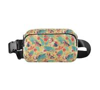 Leopard Print Women Men Teenagers Stylish Fanny Pack Waist Bag for Travel Gym Work, Dachshund Dreams Of A Bone, One Size