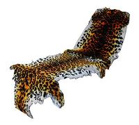 Leopard Printed Animals Area Rug Real Australia Sheepskin Leather Lambskin Carpet Non-Slip Antiskid Mat Large Wool Throw Lambskin Decorative for Bedroom, Sofa, Wall, Seat and Living Room 2.4'x6.8'