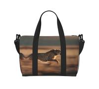 Leopard Printed Travel Tote Bag, Large Capacity Gym Bag, Lightweight Weekend Travel Shoulder Bag, Unisex