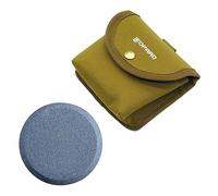 Leopard Puck Stone Knife Sharpening Whetstone 2-in-1 Sharp Pebble Puck Disk Axe Hatchet | Dual Grit Multipurpose Waterstone Sharpener Storage Bag