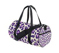 Leopard Purple Multifunctional Travel Bag Workout Weekend Bag
