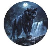 Leopard Puzzle 1000 Piece Jigsaw Round Jigsaws Adults Kids Puzzles Fun Creativity & Gift Giving Perfect for Relaxation Adult Whimsical Challenges 1000pcs (67.5x67.5cm)