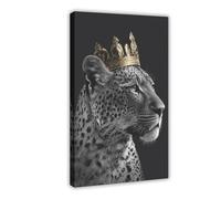 Leopard Queen Art Canvas Poster Wall Art Decor Print Picture Paintings for Living Room Bedroom Decoration 08x12inch(20x30cm)
