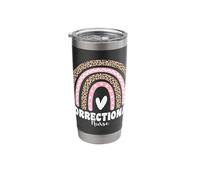 Leopard Rainbow Correctional Nurse Forensic Nursing Stainless Steel Insulated Tumbler