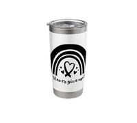 Leopard Rainbow Never Quit | Breast Cancer Stainless Steel Insulated Tumbler